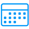 icon of a Calendar and Schedule of your online class